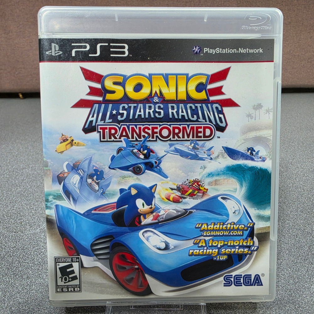 Sega Sonic & All-Stars Racing Transformed PS3 One Size Blue Excellent Racing